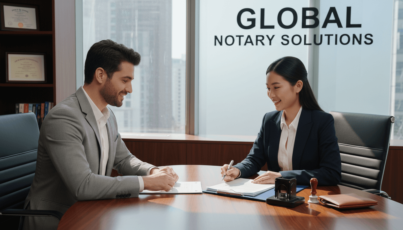 On-site notary service